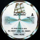 Lionel Richie – All Night Long (All Night) / Wandering Stranger (NM) BOX33