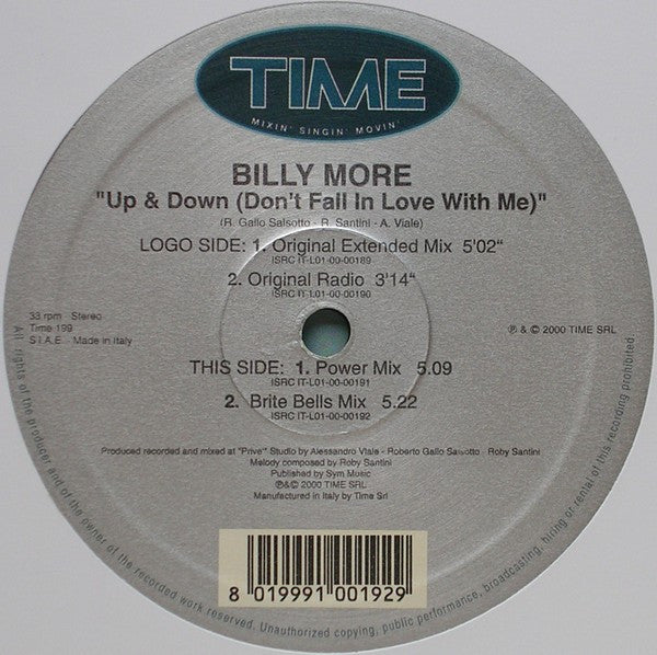 Billy More – Up & Down (Don't Fall In Love With Me) (NM,EX) BOX21