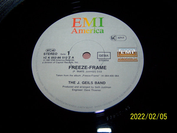 The J. Geils Band – Freeze-Frame / Flamethrower (NM, FUNDA VG+) BOX31