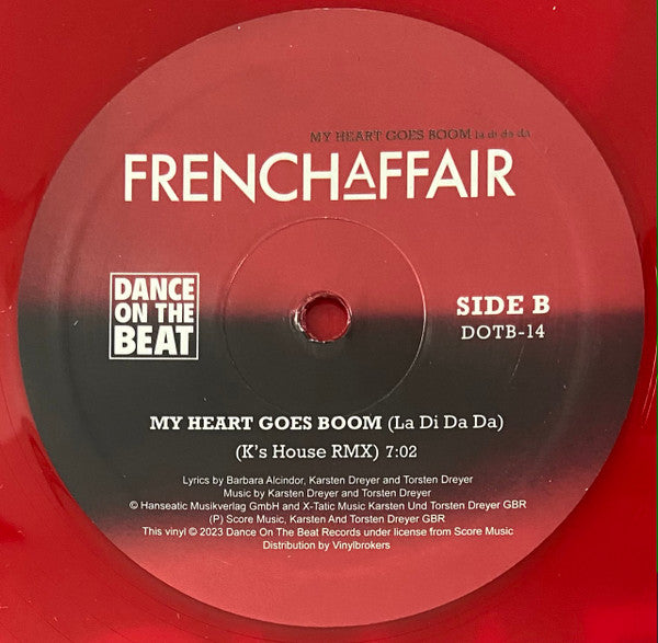 French Affair – My Heart Goes Boom (La Di Da Da) (NM,MINT, NUEVO NO SELLADO) BOX11