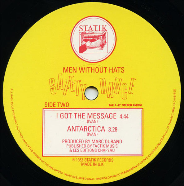 Men Without Hats – The Safety Dance (Extended 'Club Mix') (NM, FUNDA VG+) BOX4