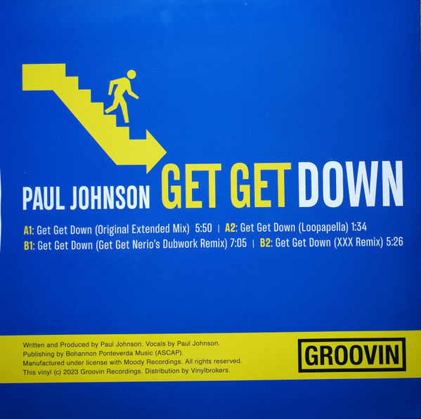 Paul Johnson ‎– Get Get Down (MINT, NUEVO NO SELLADO) BOX15
