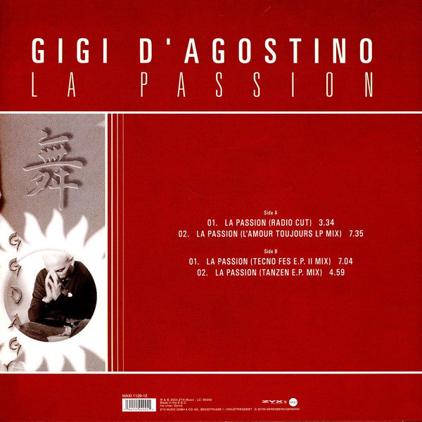 Gigi D'Agostino – La Passion (MINT, NUEVO NO SELLADO) BOX36