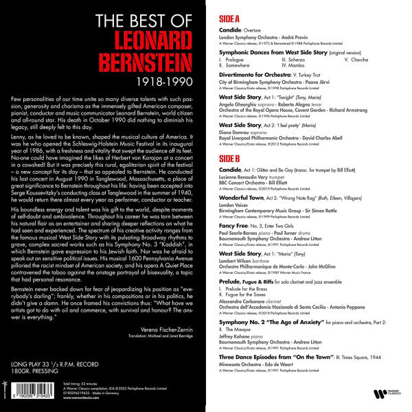 Leonard Bernstein – Lenny - The Best of Bernstein (NUEVO, SELLADO) BOXV25