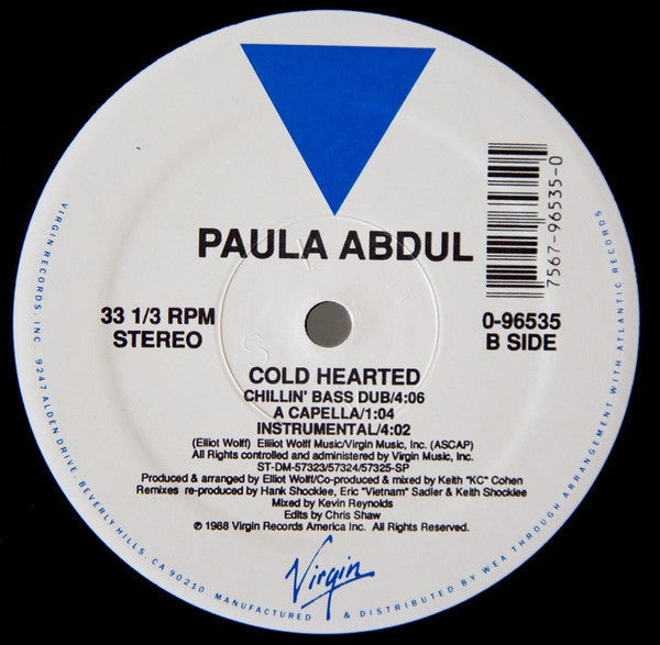 Paula Abdul – Cold Hearted (VG+) BOX18