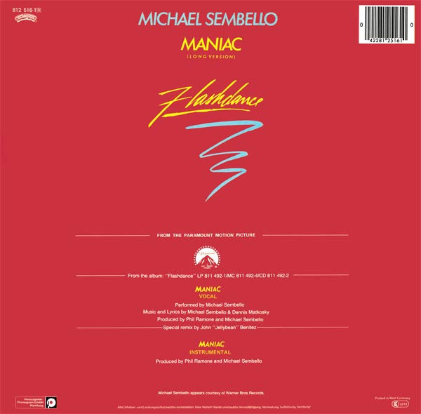 Michael Sembello – Maniac (NM, FUNDA VG+) Box21