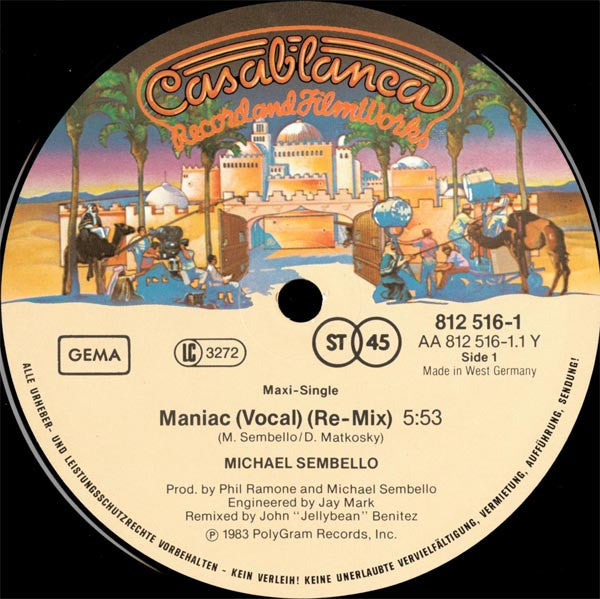 Michael Sembello – Maniac (NM, FUNDA VG+) Box21