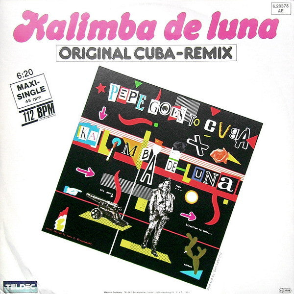 Pepe Goes To Cuba – Kalimba De Luna (Original Cuba-Remix) (NM,FUNDA VG+) [disco verde transparente] BOX17