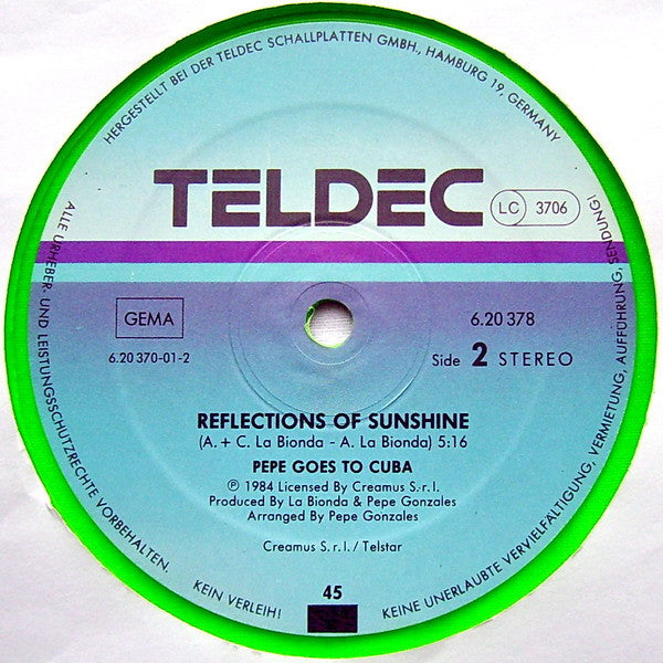 Pepe Goes To Cuba – Kalimba De Luna (Original Cuba-Remix) (NM,FUNDA VG+) [disco verde transparente] BOX17