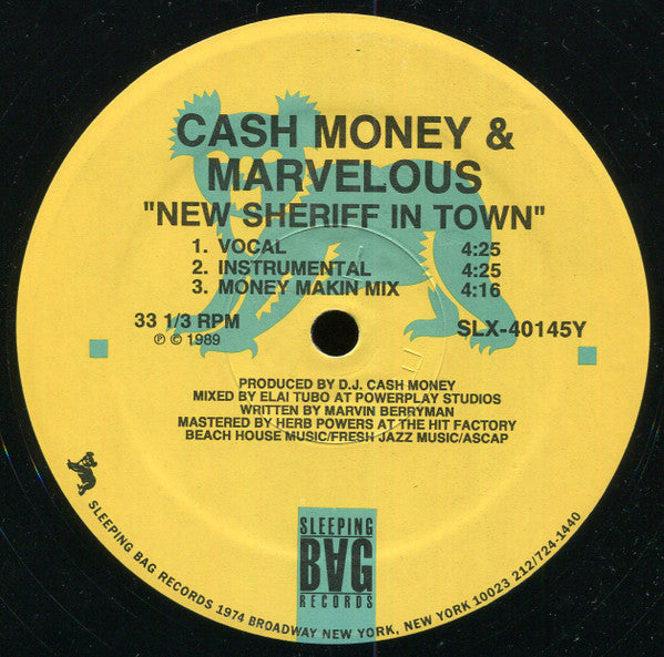 Cash Money And Marvelous – A Real Mutha For Ya / New Sheriff In Town (MINT, SELLADO) BOXE1