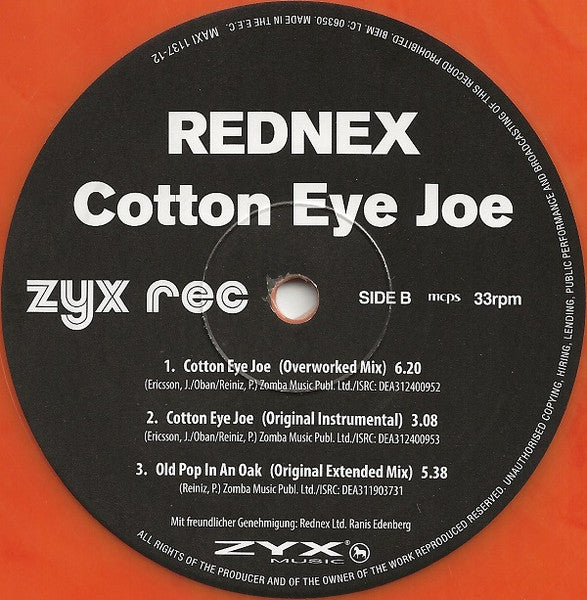 Rednex – Cotton Eye Joe (NUEVO NO SELLADO) BOX1