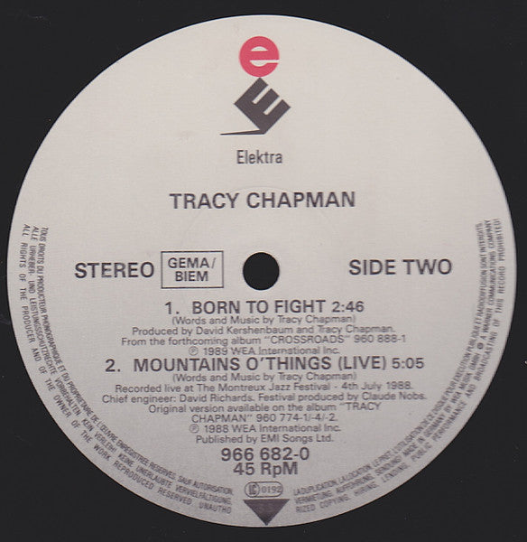Tracy Chapman – Crossroads (VG+) BOX22