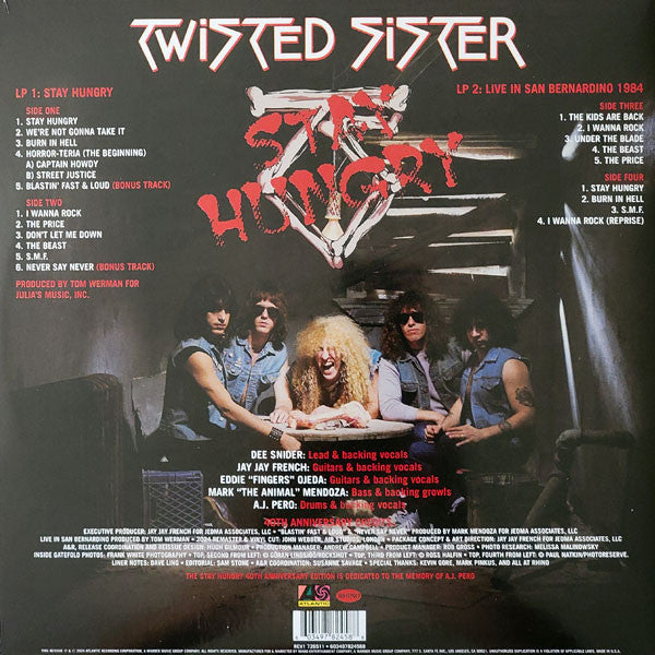 Twisted Sister – Stay Hungry - 40th Anniversary / DISCO DOBLE (NUEVO, SELLADO) BOXV25