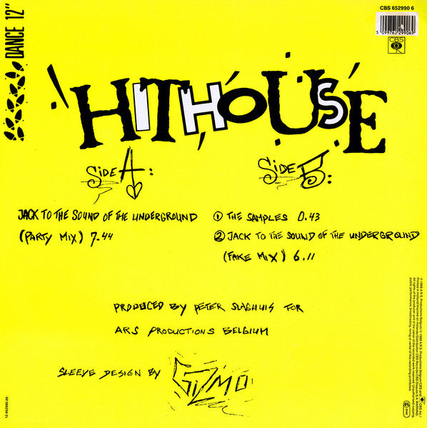Hithouse – Jack To The Sound Of The Underground (Funda VG+, Estado NM con pequeña firma en la galleta) BOX16
