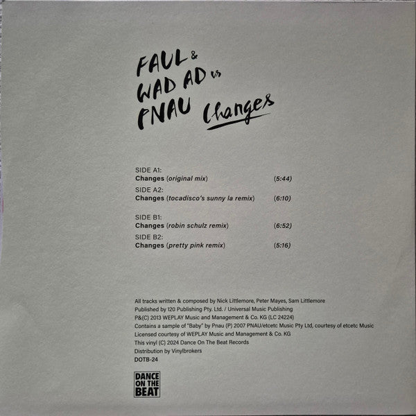 Faul & Wad ‎– Changes (MINT) DISCO ROJO BOX2