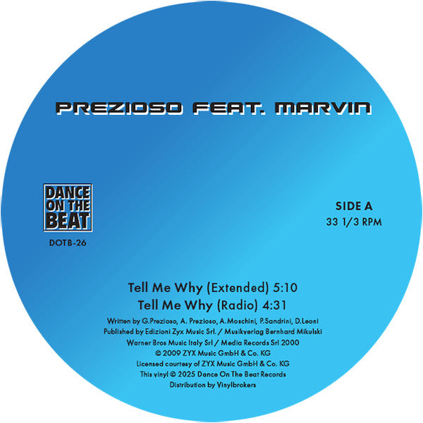 Prezioso Feat. Marvin – Tell Me Why / Let Me Stay (NM, FUNDA GENÉRICA) BOX15