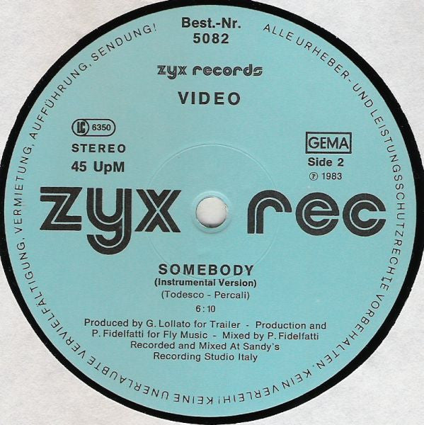 Video – Somebody (Hey Girl) (Dutch Remix) (NM, FUNDA VG+) BOX6