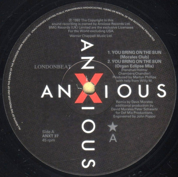 Londonbeat – You Bring On The Sun (EX) BOX18