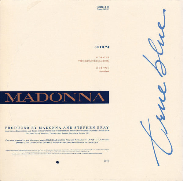 Madonna – True Blue (VG+,EX) BOX22