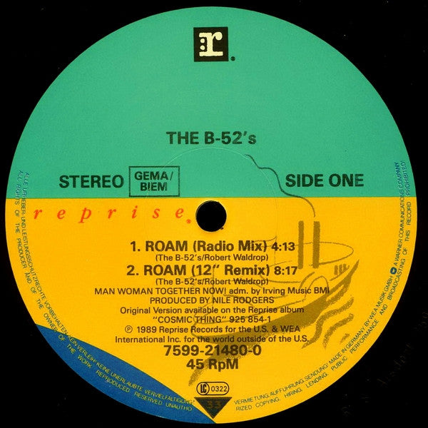 The B-52's – Roam (VG+) BOX15