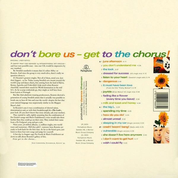 Roxette – Don't Bore Us - Get To The Chorus! (Roxette's Greatest Hits) / DISCO DOBLE (NUEVO, SELLADO) BOXV30