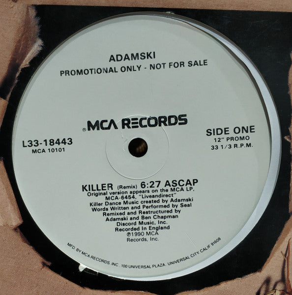 Adamski – Killer (VG+) BOX4