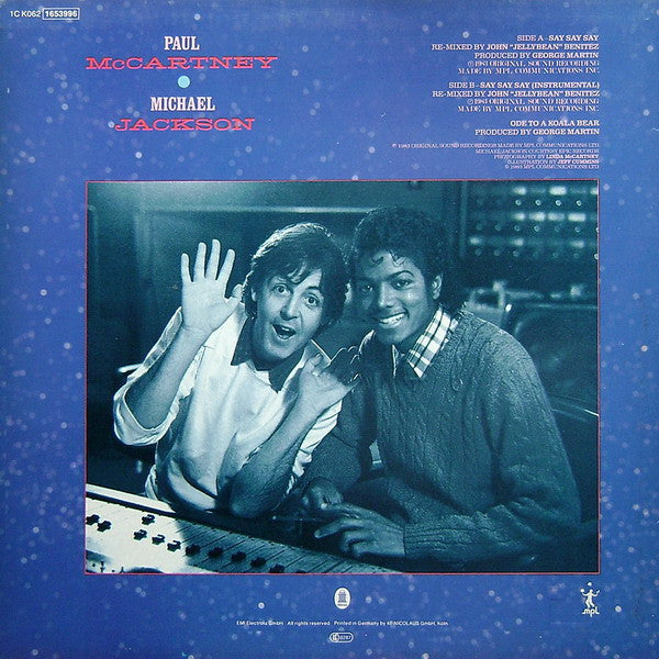 Paul McCartney & Michael Jackson – Say Say Say (NM, FUNDA EX) BOX22