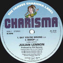 Julian Lennon – Say You're Wrong/Too Late For Goodbyes (Long Version) (VG+) BOX25