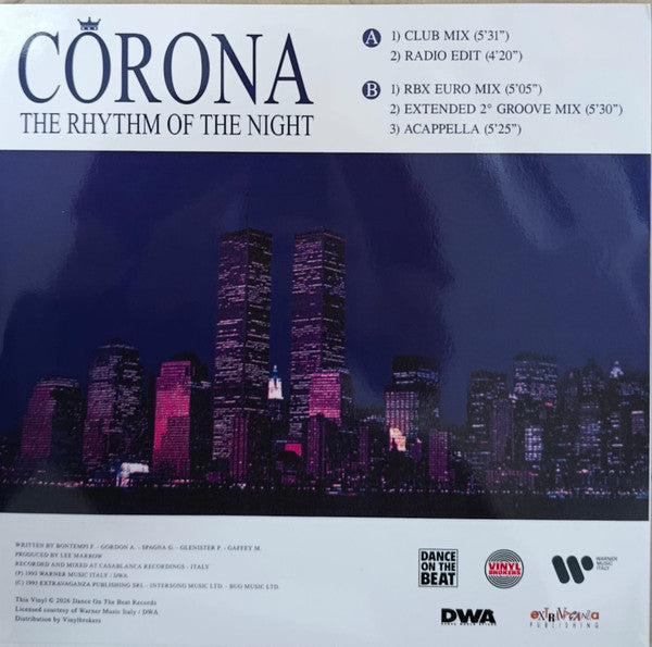 Corona ‎– The Rhythm Of The Night / DISCO AZUL (MINT, NUEVO, SELLADO) BOX22