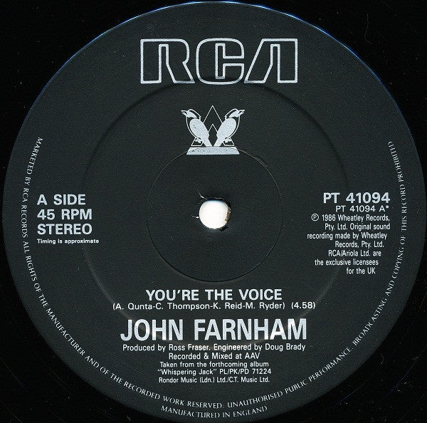 John Farnham – You're The Voice (NM, FUNDA VG+) BOX10