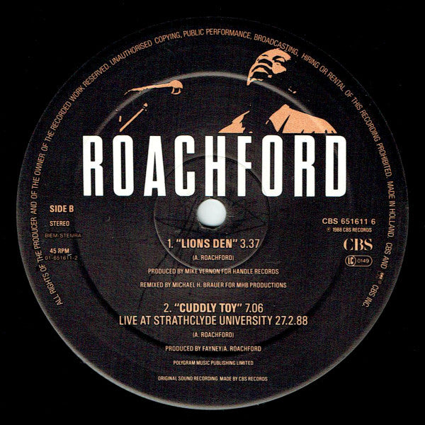 Roachford – Cuddly Toy (Extended Mix Plus Live Version) (NM, FUNDA EX) BOX16