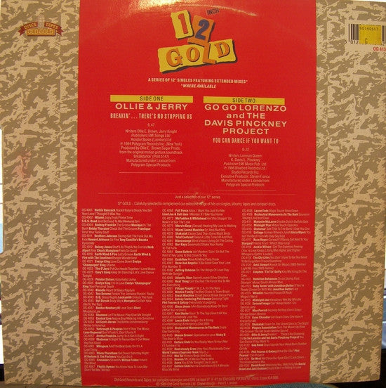 Ollie And Jerry / Go Go Lorenzo & The Davis Pinckney Project – Breakin' There's No Stopping Us / You Can Dance If You Want To (VG+) BOX17