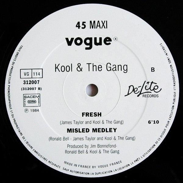 Kool & The Gang – Cherish / Fresh - Misled Medley (NM, Funda VG+ EX)