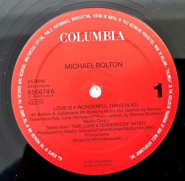 Michael Bolton – Love Is A Wonderful Thing (NM, FUNDA VG+) BOX25