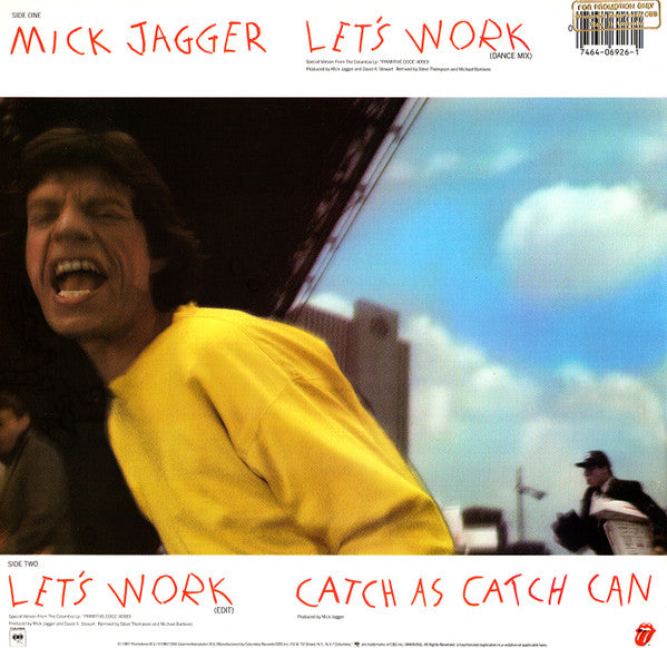 Mick Jagger – Let's Work (VG+) BOX8