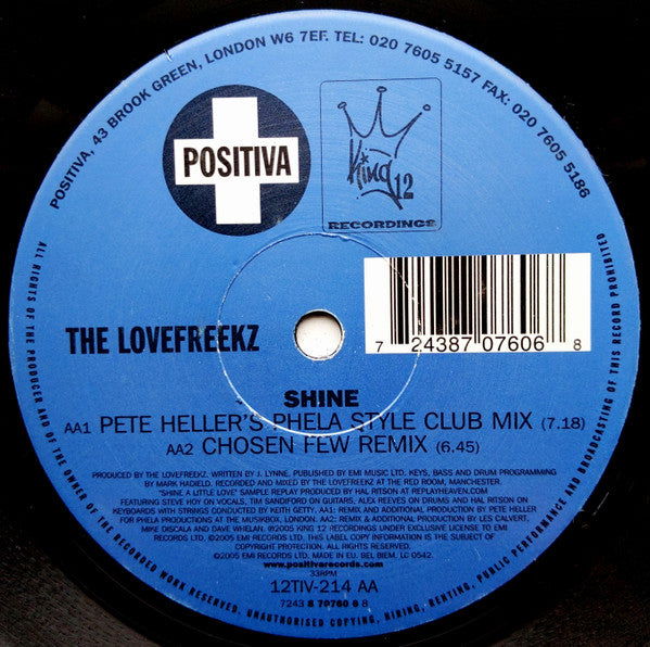 The Lovefreekz – Shine (NM, FUNDA EX) BOX23