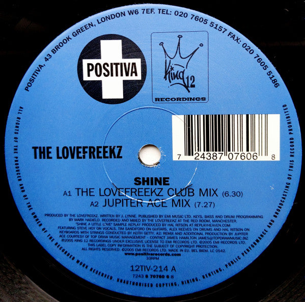 The Lovefreekz – Shine (NM, FUNDA EX) BOX23
