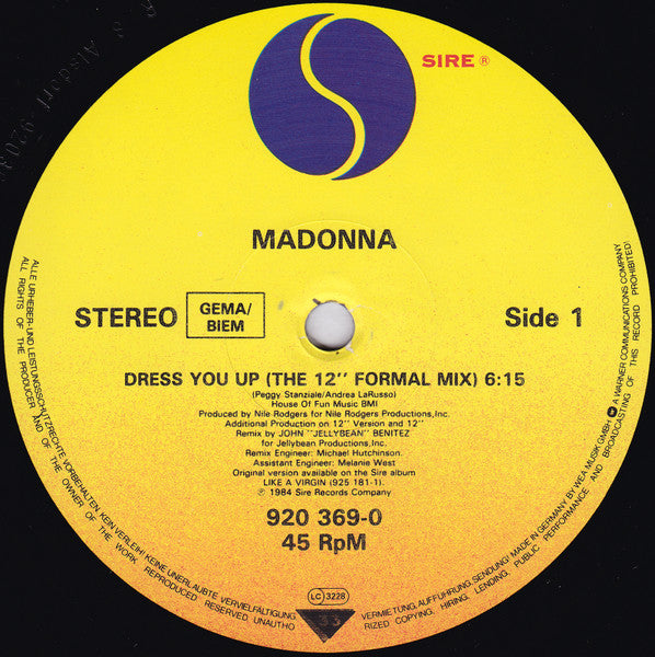 Madonna – Dress You Up (NM) BOX5