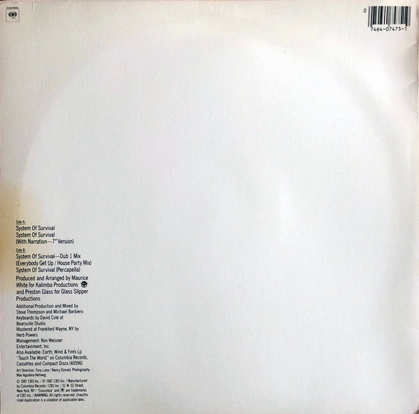 Earth, Wind & Fire – System Of Survival (12" Mixes) (NM) BOX19