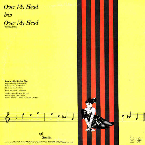 Toni Basil – Over My Head (EX, VG+) BOX7