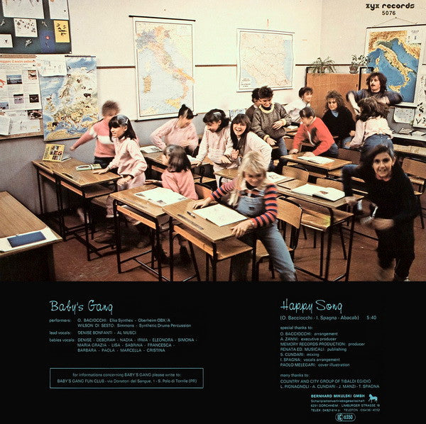 Baby's Gang – Happy Song (NM, FUNDA VG+) BOX9