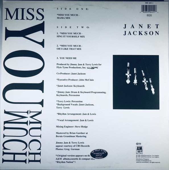 Janet Jackson – Miss You Much (VG+) BOX11