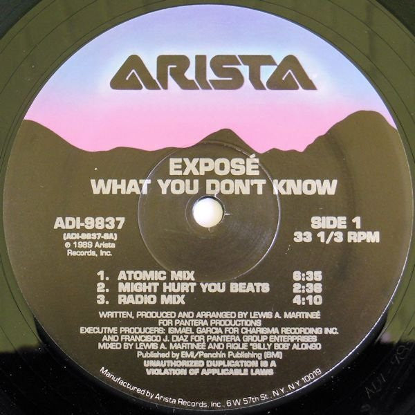 Exposé – What You Don't Know (VG+) BOX14