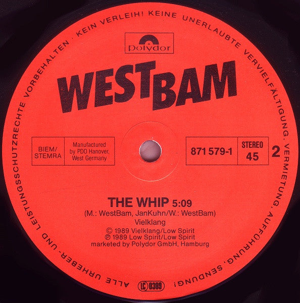 Westbam – Monkey Say Monkey Do (Remix) (NM, FUNDA EX) BOX24