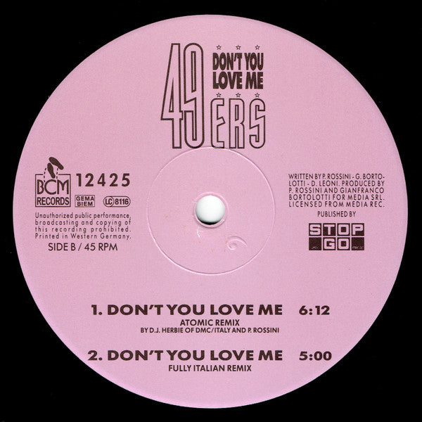 49ers – Don't You Love Me (NM, FUNDA EX) BOX22