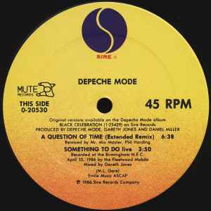 Depeche Mode ‎– A Question Of Time / A Question Of Lust (NM, FUNDA VG+) BOX24