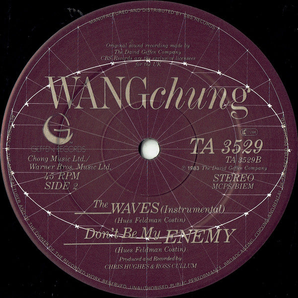Wang Chung – Don't Be My Enemy (NM, Funda GENÉRICA NM) BOX36