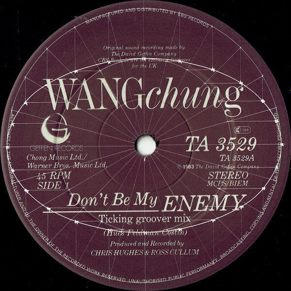 Wang Chung – Don't Be My Enemy (NM, Funda GENÉRICA NM) BOX36