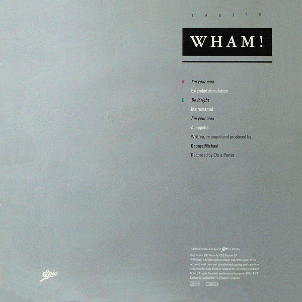 Wham! – I'm Your Man (EX) BOX15
