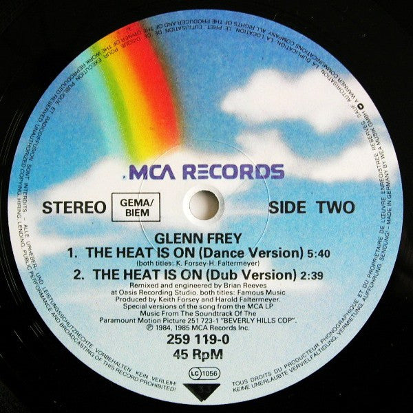 Glenn Frey – The Heat Is On (EX, FUNDA VG+) BOX12